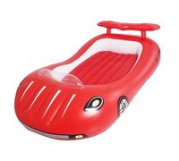 Fenteer Lit Gonflable Enfant Matelas pour Tout-petit Voiture Créative Coussin Couchage Surface Floquée PVC Soutien Convient Aux Nuitée Vacances Maison, Rouge