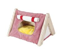 Fenteer Lit pour Cochon d'Inde, nid pour Hamster, Habitat, Plateforme d'activité, Cages, Accessoires, Maison Confortable pour Dormir, Souris, écureuil, Rose