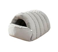 Fenteer Lit pour Douillet Niche Cachée Nid Épais Confortable Maison Lavable en Velours Structure Amovible Convient Aux s D'Intérieur Hiver Sol, M