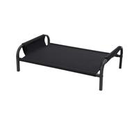 Fenteer Lit surélevé pour Chien avec Système de Refroidissement et Assemblage Rapide, Noir