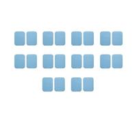Fenteer Lot de 10 bandes de fixation auto-agrippantes avec ruban adhésif double face au dos pour rideau, tapis, canapé, bureau à domicile, Bleu