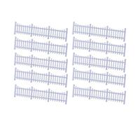 Fenteer Lot de 10 clôtures Miniatures décoratives à l'échelle 1/50 pour modélisme ferroviaire, Accessoires pour décorations de scènes, maquettes, Style E