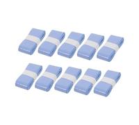 Fenteer Lot de 10 Grips de Raquette de Tennis, Bande Anti-Transpiration, Coussin Absorbant la Transpiration pour Badminton, Bleu