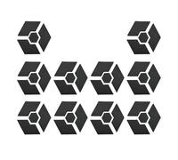 Fenteer Lot de 10 Pieds de Pot Invisibles pour Pots de Fleurs de Différents