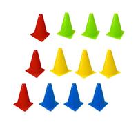 Fenteer Lot de 12 cônes d'entraînement pour Le Football, Robustes et Portables, pour l'intérieur et l'extérieur, pour Les entraîneurs de Jeux, Les