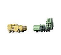 Fenteer Lot de 2 camions blindés miniatures à l'échelle 1/144, lanceurs de camions, jouet éducatif pour garçons. Véhicules blindés.