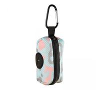 Fenteer Lot de 2 Porte-Sacs à Déjections Canines avec Mousqueton et Laisse Réutilisable pour Sac à Déjections Canines, Distributeur de Sacs à Déjections Canin