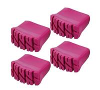 Fenteer Lot de 4 Couvre-Pieds d'escabeau, Tapis de Pieds d'échelle, Embouts Professionnels et Pratiques, Coussinets en Caoutchouc pour intérieur,