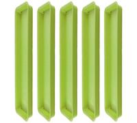 Fenteer Lot de 5 Plateaux à Plantes Rectangulaires, Soucoupes pour Pots de Fleurs, Plateaux de Drainage, Soucoupes pour Pots de Fleurs, pour Jardin, Intérieur, Vert