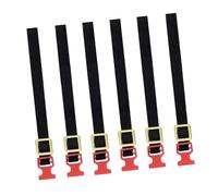 Fenteer Lot de 6 sangles de fixation pour barres de toit, portables, à l'échelle 1:10, robustes et professionnelles, pour voitures et camions RC, Rouge