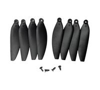 Fenteer Lot de 8 Hélices de Drone avec Vis à Dégagement Rapide, Professionnelles, Haute Résistance, 5,8 Cm, Pièces de Rechange pour S1S, E88Max, K918, Ying, S, Noir