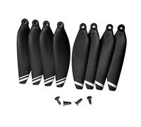 Fenteer Lot de 8 Hélices de Drone avec Vis à Dégagement Rapide, Professionnelles, Haute Résistance, 5,8 Cm, Pièces de Rechange pour S1S, E88Max, K918, Ying, S, Blanc