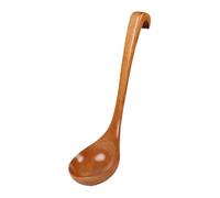 Fenteer Louche à soupe en bois avec trou de suspension, ustensiles de cuisine chinois, grande cuillère à bouillie pour servir, remuer, restaurant, hôtel
