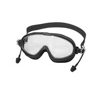 Fenteer Lunettes de Natation pour Enfants Lunettes de Bain Étanches Antibuée Confortables Sangle Réglable Adaptées Aux Garçons Filles Piscine L, Noir
