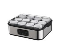 Fenteer Machine à Yaourt Électrique En Acier Inoxydable avec 12 Pots En Verre Contrôle de Température Réglable Capacité 1.4L pour Préparation Maison de Yaour