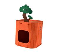 Fenteer Maison pour Chat avec Espace de Jeu et, 33cmx33cmx26cm