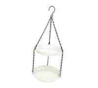 Fenteer Mangeoire à Oiseaux pour Décoration Extérieure de Jardin avec Accès Facile, Blanc