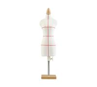 Fenteer Mannequin de Couture Décoratif avec Base pour Poupée, Modèle de Mini Couturière, Support pour Maison de Poupée Paysagère, 33 Cm et Base Carrée