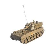 Fenteer Maquette de Char Char Miniature Kit à Assembler Puzzle de Simulation Modèle Militaire avec Emboîtement Rapide Approprié pour La Décoration de Bureau, Jaune 9.8x4.5x5cm