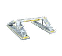 Fenteer Maquette de passerelle piétonne, décor de table miniature, accessoires de décor, micro-bâtiment architectural