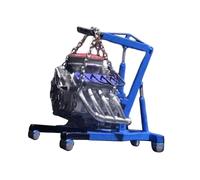 Fenteer Maquette de support moteur au 1/64e, objet de collection classique, miniature créative pour atelier ou garage, A01 Blue W Engine