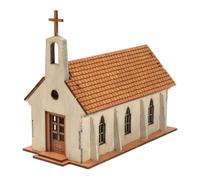 Fenteer Maquette Maison Européenne Puzzle Bricolage Bois Artisanat Créatif Maison Miniature Décor Poupée Convient pour Apprentissage Collection Cadeau, 91054