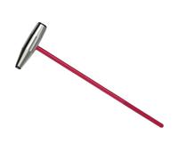 Fenteer Marteau Double Fonction pour Fabrication de Bijoux Outil Artisanal Polyvalent Mini Maillet Léger avec Poignée Antidérapante Adapté Aux Projets DIY Tr, Rouge