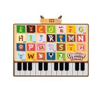 Fenteer Mat de Piano de pour de Petits Enfants avec 26 Alphabets, Musique et