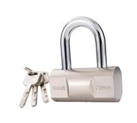 Fenteer Métal Serrure Petite Taille Trois Clés Imperméable Acier Inoxydable Installation Pratique Adapté pour Portails Gymnase Containers Garage Maiso, 7 Cm X 3.6 Cm X 3.6