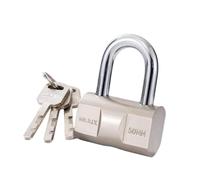 Fenteer Métal Serrure Petite Taille Trois Clés Imperméable Acier Inoxydable Installation Pratique Adapté pour Portails Gymnase Containers Garage Maiso, 5 Cm X 3.3 Cm X 3.3