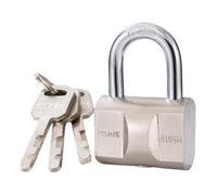 Fenteer Métal Serrure Petite Taille Trois Clés Imperméable Acier Inoxydable Installation Pratique Adapté pour Portails Gymnase Containers Garage Maiso, 4 Cm X 3.2 Cm X 3.2