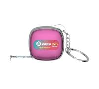 Fenteer Mètre Ruban 2m Dispositif de Mesure Souple avec Fonction Verrouillage Mini Règle Flexible Compacte Portable en PP Convient pour Prise de Mesures Poids, Rose