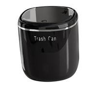 Fenteer Mini Poubelle de Bureau avec Couvercle à Pression pour Déchets, Noir