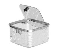 Fenteer Mini Poubelle de Bureau, Récipient Portable pour Déchets et Recyclage, Court