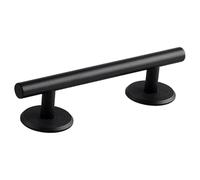 Fenteer Mini-skateboard avec rails ronds, rail d'entraînement, jouet éducatif, cadeau, plateau premium, accessoires pour mini-, Noir 15 Cm