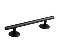 Fenteer Mini-skateboard avec rails ronds, rail d'entraînement, jouet éducatif, cadeau, plateau premium, accessoires pour mini-, Noir 20 Cm