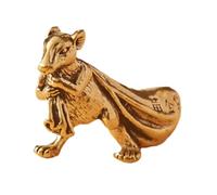 Fenteer Mini Souris en Laiton, Adorable Cadeau de Collection pour La Maison, La Voiture, Le Bureau