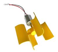 Fenteer Mini Vent Vertical Générateur éolienne Ensemble Modèle De Turbine De Vent Miniature Jouet