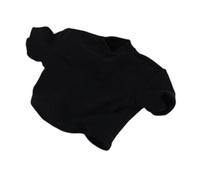 Fenteer Miniature Figure Shirt Haut Court Miniature pour Figurine Féminine Vêtements Compatibles Accessoires Mode Habillage Poupée Tissu Solide Adapté Au Jeu, Noir