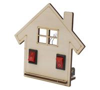 Fenteer Modèle de lumière à double contrôle Science physique de base Outil d'apprentissage de la physique Fournitures Expérience de circuit électrique