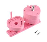 Fenteer Modèle de matrice pour machine à badges et boutons, matrice interchangeable en forme de cœur pour médailles événementielles, Rose