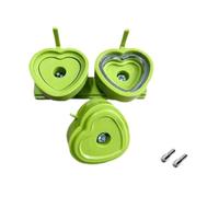 Fenteer Modèle de matrice pour machine à badges et boutons, matrice interchangeable en forme de cœur pour médailles événementielles, Vert