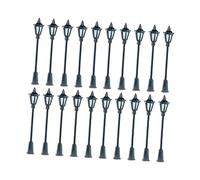 Fenteer Modèles miniatures de lampadaires pour trains miniatures à l'échelle 1/75, accessoires de photographie, 20 Pièces
