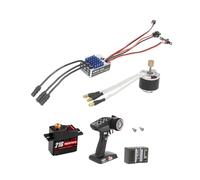 Fenteer Moteur avec ESC de remplacement et récepteur servo 21G pour MN99S MN82 échelle 1/12, Rouge