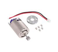 Fenteer Moteur de Voiture RC Moteur 370 Brossé Pièce de Remplacement avec Base de Support et Engrenage 10T Adapté pour Les Véhicules Télécommandés de Loisir, Base En Argent
