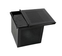 Fenteer Moule à Carré Boîte à Toast Plaque de Cuisson Plat à Four avec Couvercle Coulissant et Surface Perforée Adapté pour Maison, 10cmx10cmx10cm