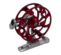 Fenteer Moulinet à Mouche pour Pêcheur Droitier, Moulinet Compact pour Eau, Rouge