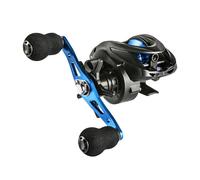 Fenteer Moulinet Baitcasting Professionnel Léger Portable avec Ratio de 6.3 1 et Frein Puissant 8kg pour Pêche en Eau Douce et Salée, Droite