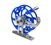 Fenteer Moulinet de Pêche Tout Métal Aluminium Alliage Roue de Pêche Accessoires D'Équipement Cerclage Céramique Système de Traînée Robuste Adapté à La Pêche, Bleu