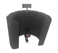Fenteer Mousse d'amortissement du Son pour Panneau en Mousse pour Podcasts Diffusion Enregistrement en Studio Professionnel Chant Bouclier, C